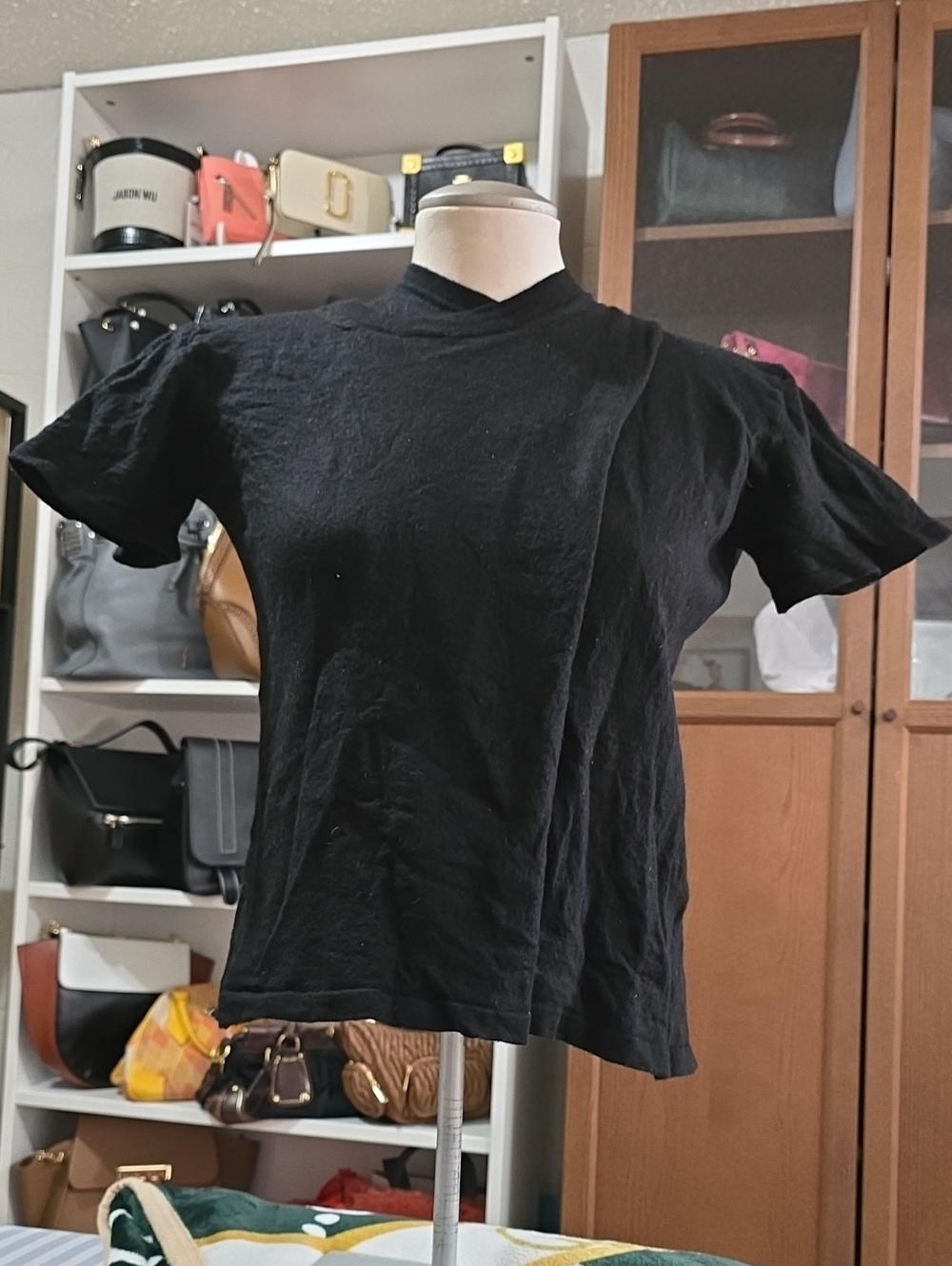 Alexander Wang Black Short-Sleeve Crewneck Tee